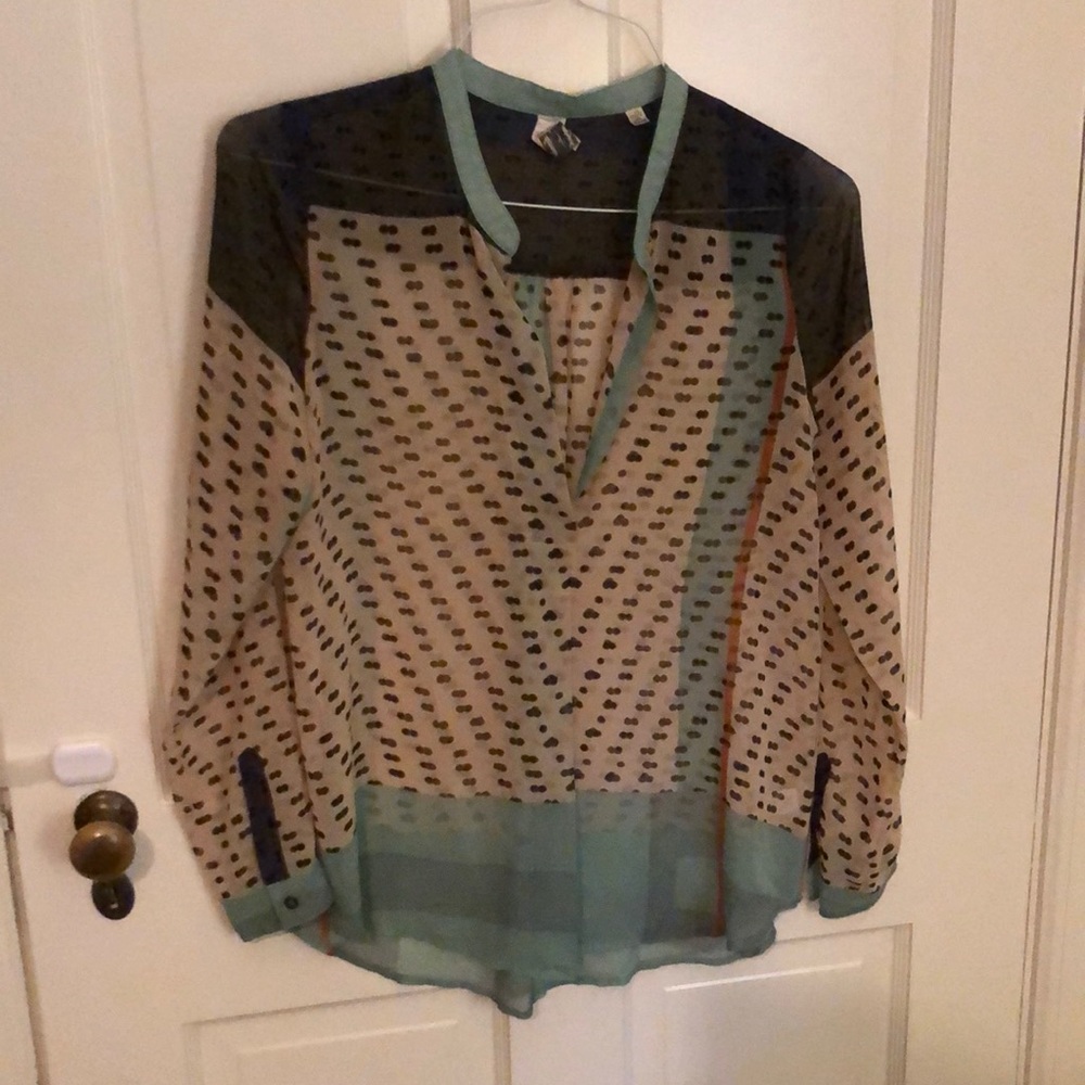 Anthropologie silk blouse